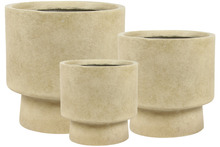 Krukkesett Fiber Varmgrå Ø24/30/37 cm Scan-Pot